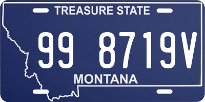 MT license plate 998719V