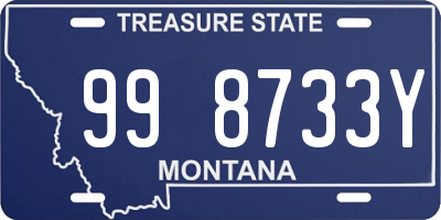 MT license plate 998733Y