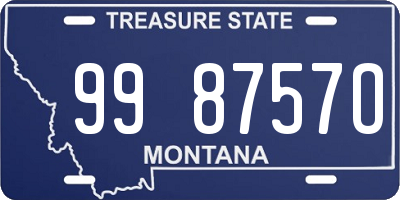 MT license plate 998757O