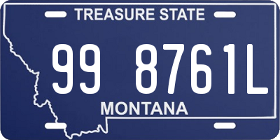 MT license plate 998761L