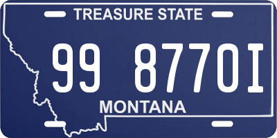 MT license plate 998770I