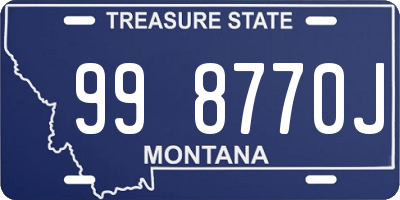 MT license plate 998770J