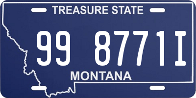 MT license plate 998771I