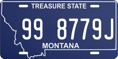 MT license plate 998779J