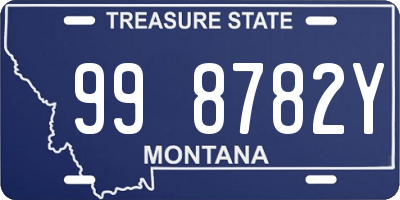 MT license plate 998782Y