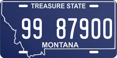 MT license plate 998790O