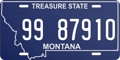 MT license plate 998791O