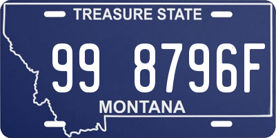 MT license plate 998796F