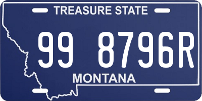 MT license plate 998796R