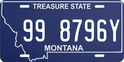 MT license plate 998796Y