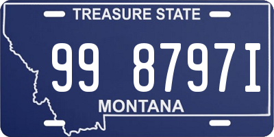 MT license plate 998797I