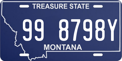 MT license plate 998798Y