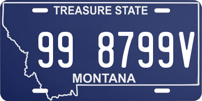 MT license plate 998799V