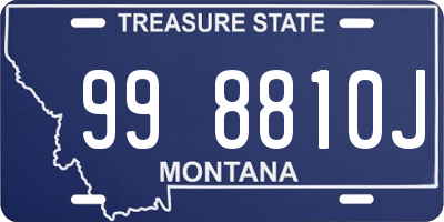 MT license plate 998810J