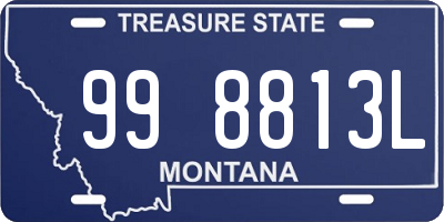 MT license plate 998813L