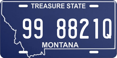 MT license plate 998821Q