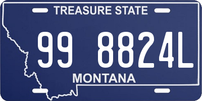 MT license plate 998824L