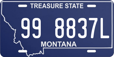 MT license plate 998837L