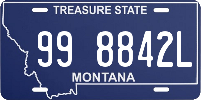 MT license plate 998842L