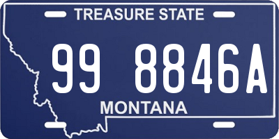 MT license plate 998846A