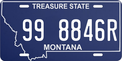 MT license plate 998846R