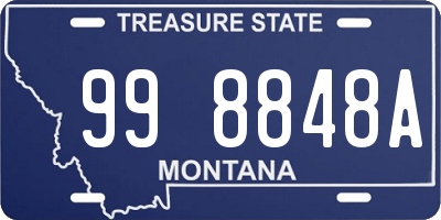 MT license plate 998848A