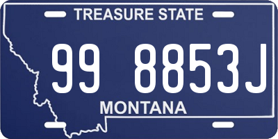 MT license plate 998853J