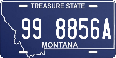 MT license plate 998856A