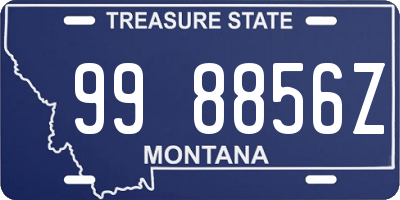 MT license plate 998856Z