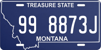 MT license plate 998873J