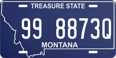 MT license plate 998873Q