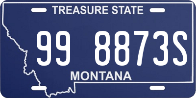 MT license plate 998873S