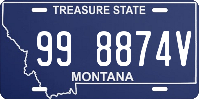 MT license plate 998874V