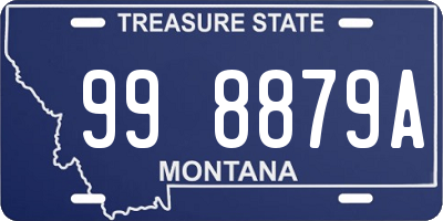 MT license plate 998879A