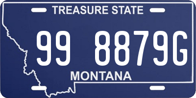 MT license plate 998879G