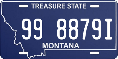 MT license plate 998879I