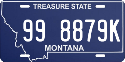 MT license plate 998879K