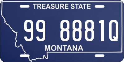 MT license plate 998881Q