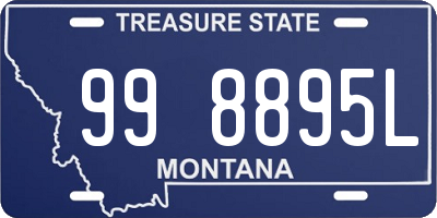 MT license plate 998895L