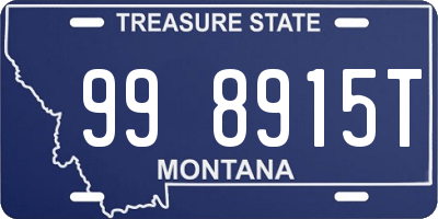 MT license plate 998915T