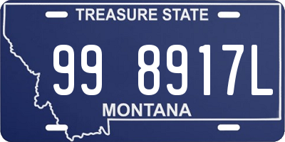 MT license plate 998917L