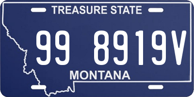 MT license plate 998919V