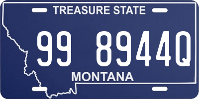 MT license plate 998944Q