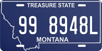 MT license plate 998948L