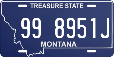 MT license plate 998951J