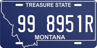 MT license plate 998951R