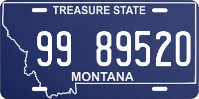 MT license plate 998952O