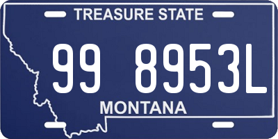 MT license plate 998953L