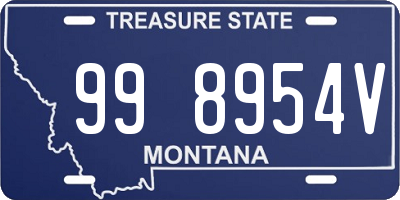 MT license plate 998954V