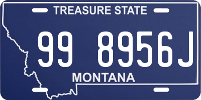 MT license plate 998956J